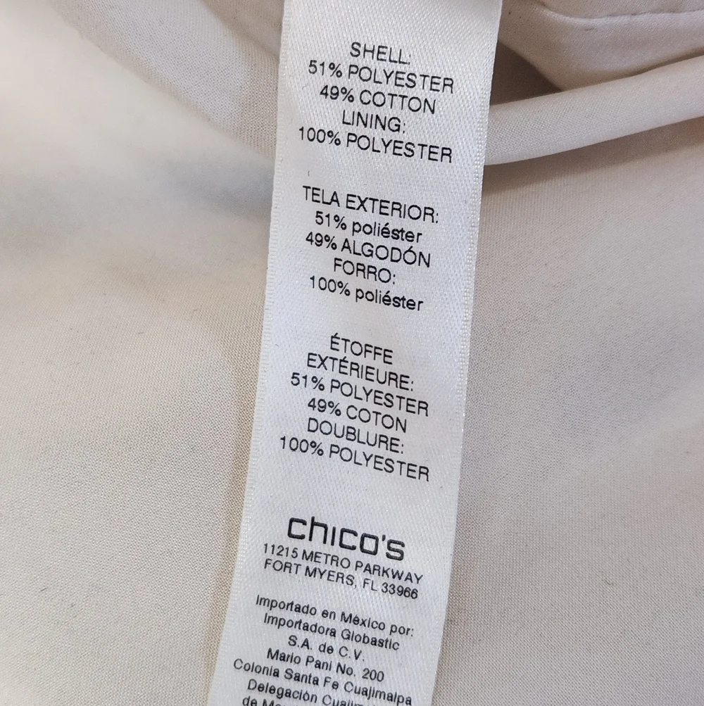 CHICO'S Aztec Southwest Jacquard Moto Western Yellow Black Striped Jacket Sz. M